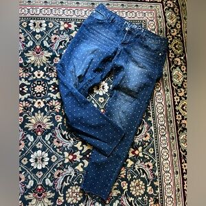 Rue 21 Polka Dot Skinny Jeans